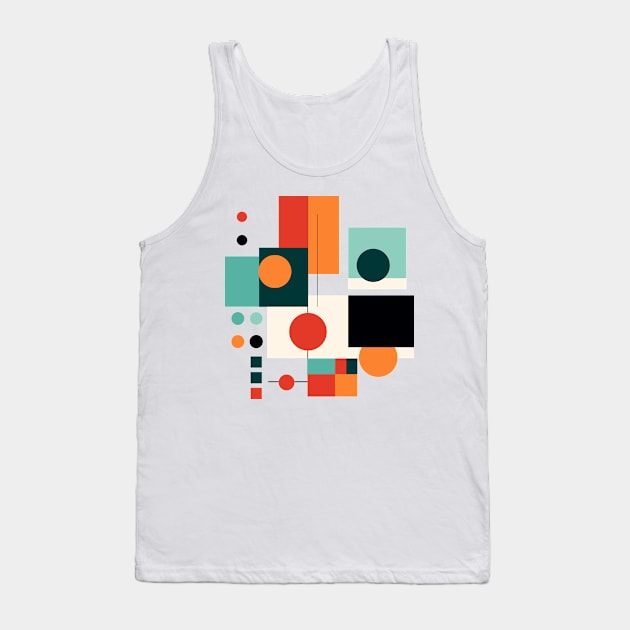 Mid Century Geometry Tank Top by n23tees